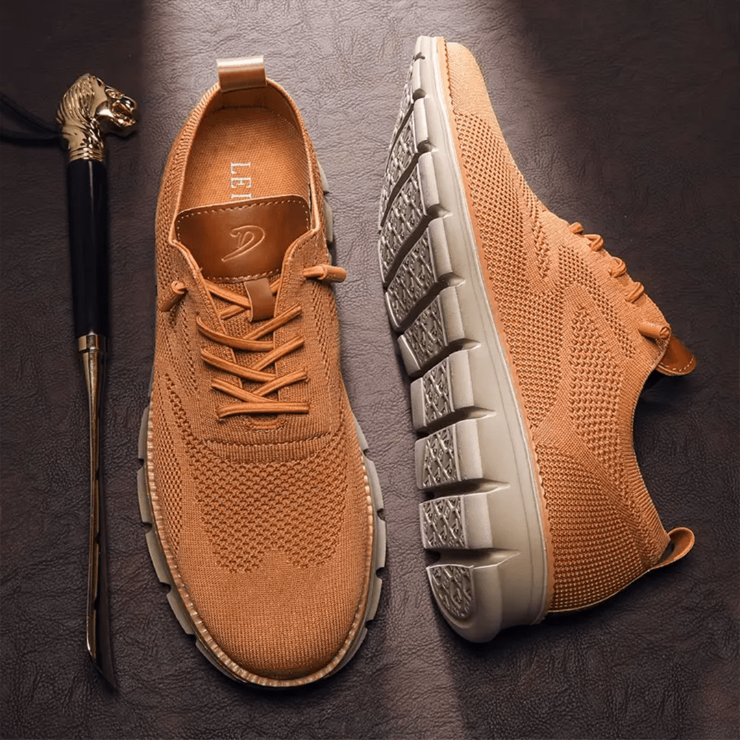 Men's Casual Lightweight Walking Shoes in Brown