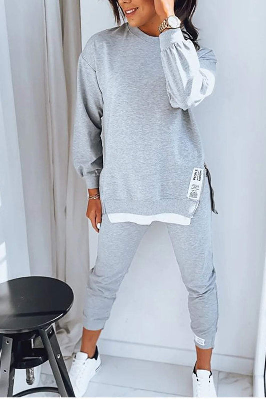 Women's Loungewear Set for Lounging in Grey