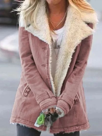 Women's Thermal Casual Winter Coat in Pink