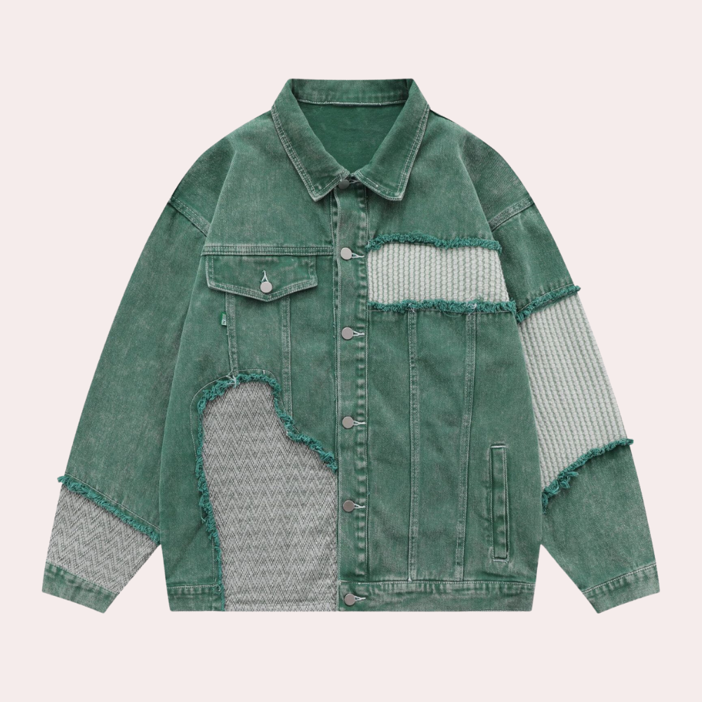 Men's Green Denim Jacket