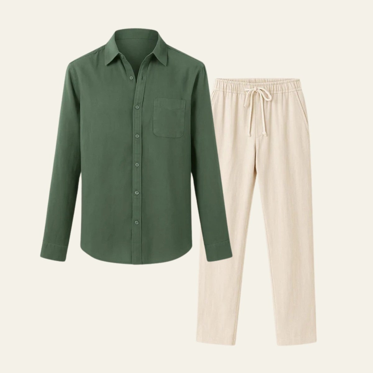 Men's Mint Green Two Piece Set
