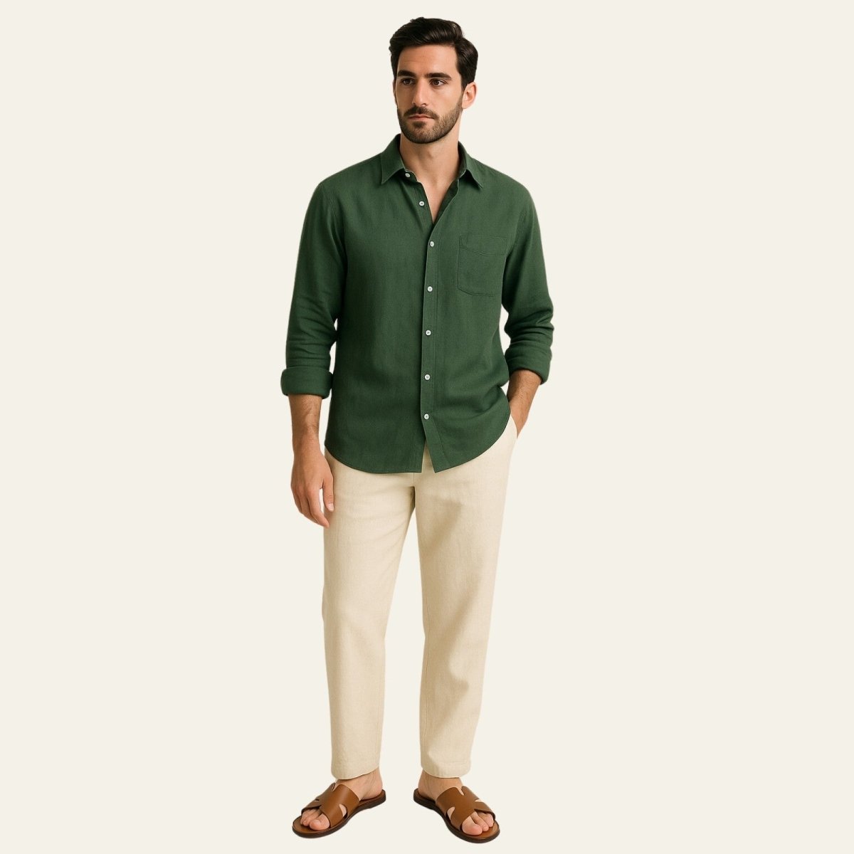 Men's Mint Green Two Piece Set