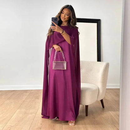 Women's Cape Sleeve Column Maxi Dress view 4