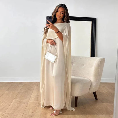 Women's Cape Sleeve Column Maxi Dress