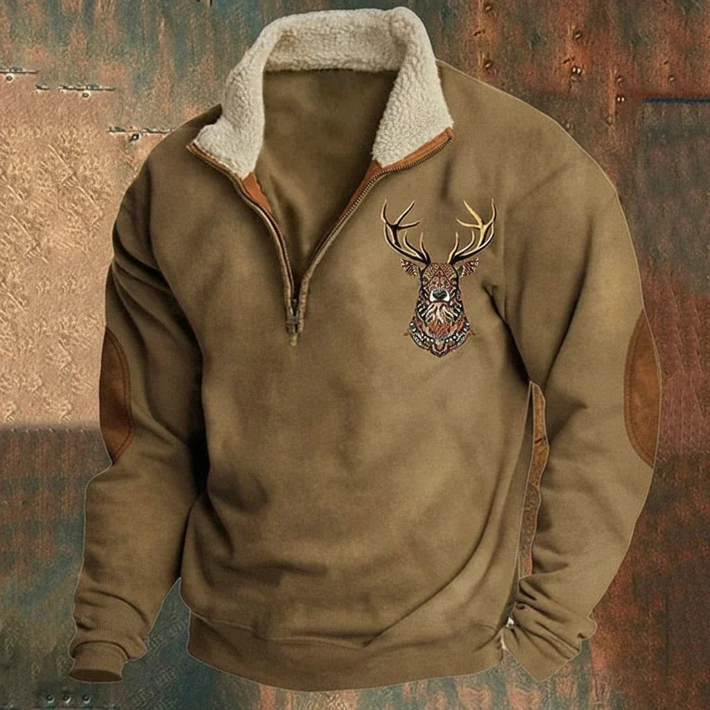 Men's Knitted Half Zip Jumper