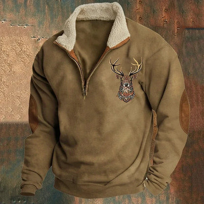 Men's Knitted Half Zip Jumper