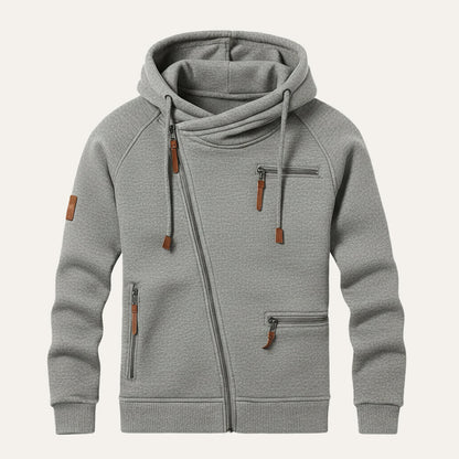 Men's Knitted Zip Up Hoodie view 7