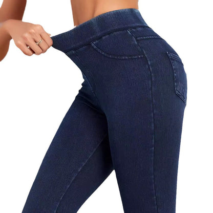 Women's High Waisted Stretch Skinny Trousers view 7