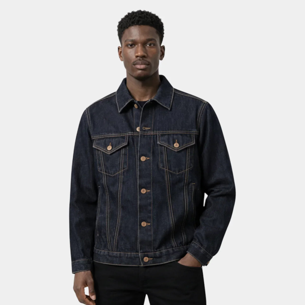 Men's Chest Pocket Denim Jacket