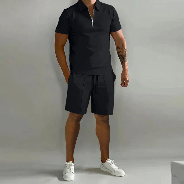 Men's Black Polo Shirt in Black