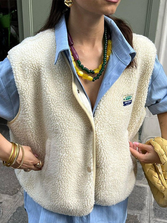 Women's Sleeveless Zip Up Fleece Gilet view 2