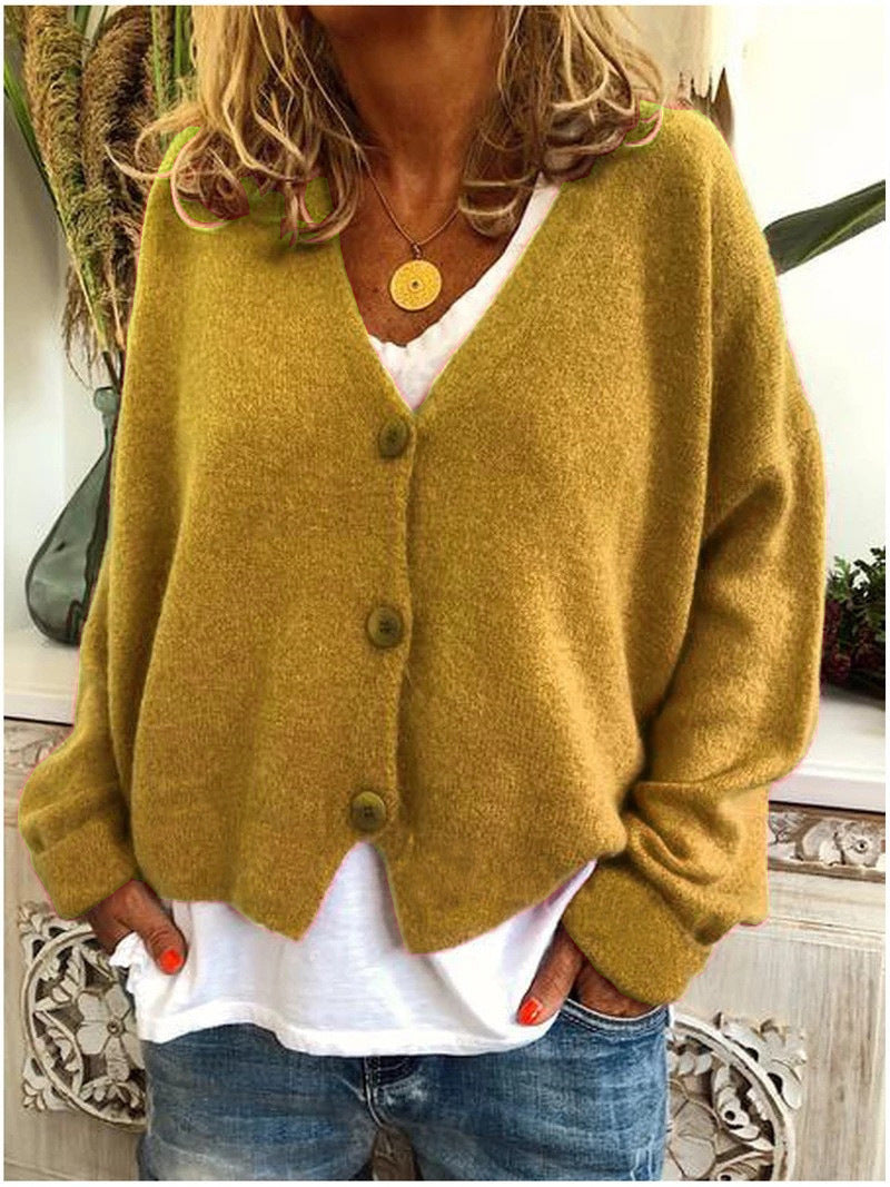 Women's Cardigan in Yellow