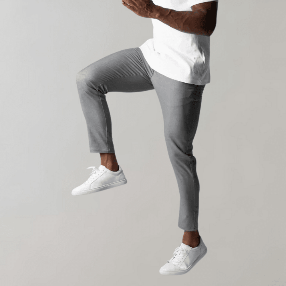 Men's Blue Slim Fit Casual Chinos