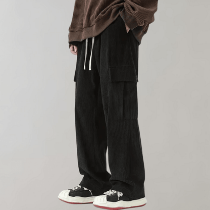Men's Black Corduroy Trousers