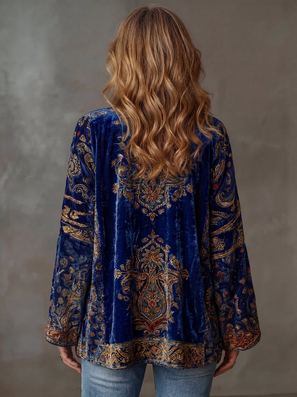 Women's Printed Knitted Cardigan view 4
