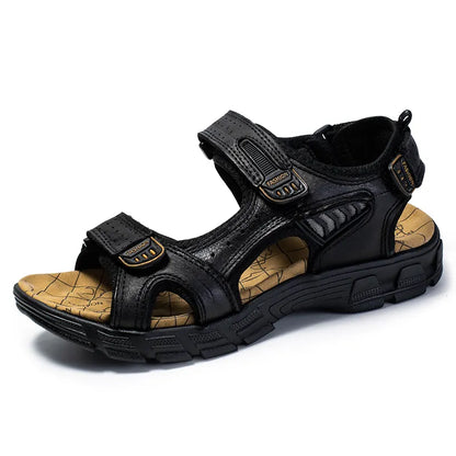 Men's Cushioned Sandals in Black