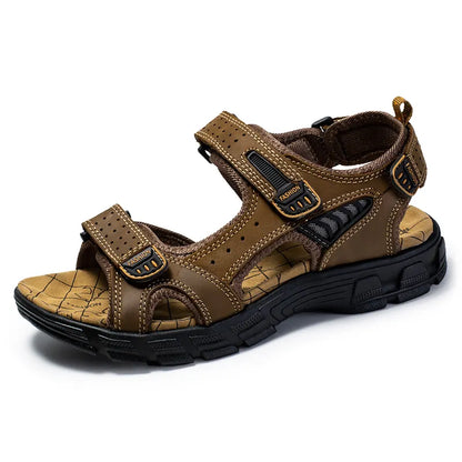Men's Cushioned Sandals in Dark brown