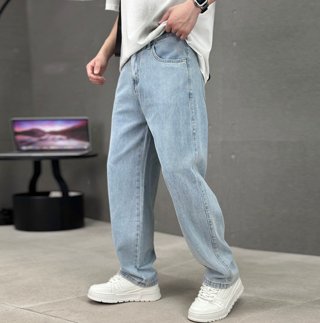 Men's Blue Relaxed Fit Jeans