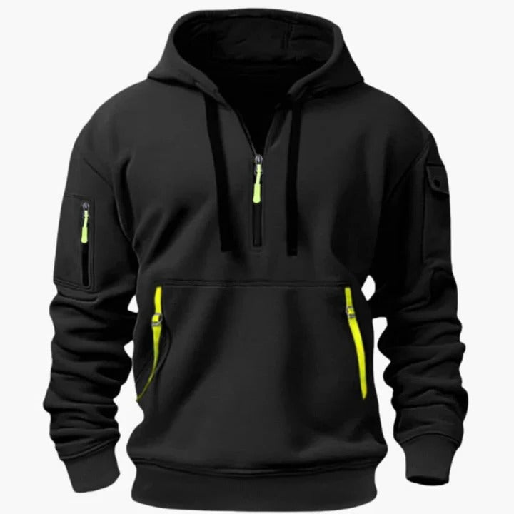 Men's Utility Hoodie in Black
