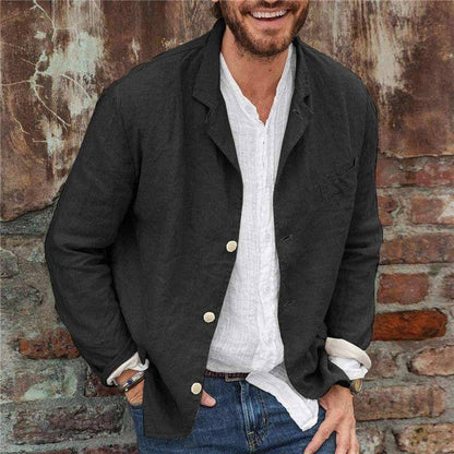 Men's Casual Winter Coat in Black