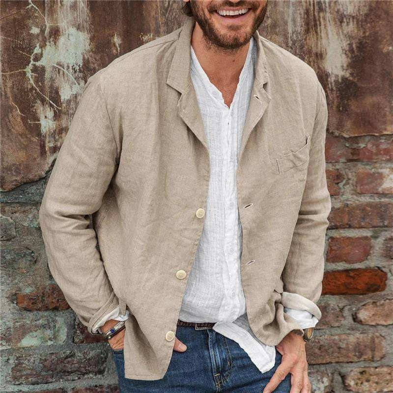 Men's Casual Winter Coat in Khaki