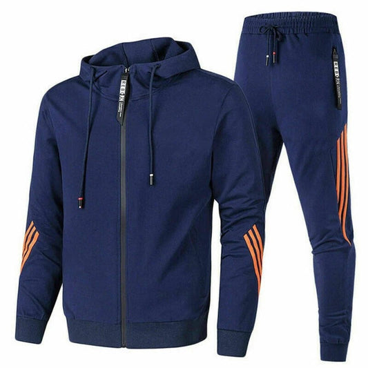 Men's Zip Up Two Piece Set