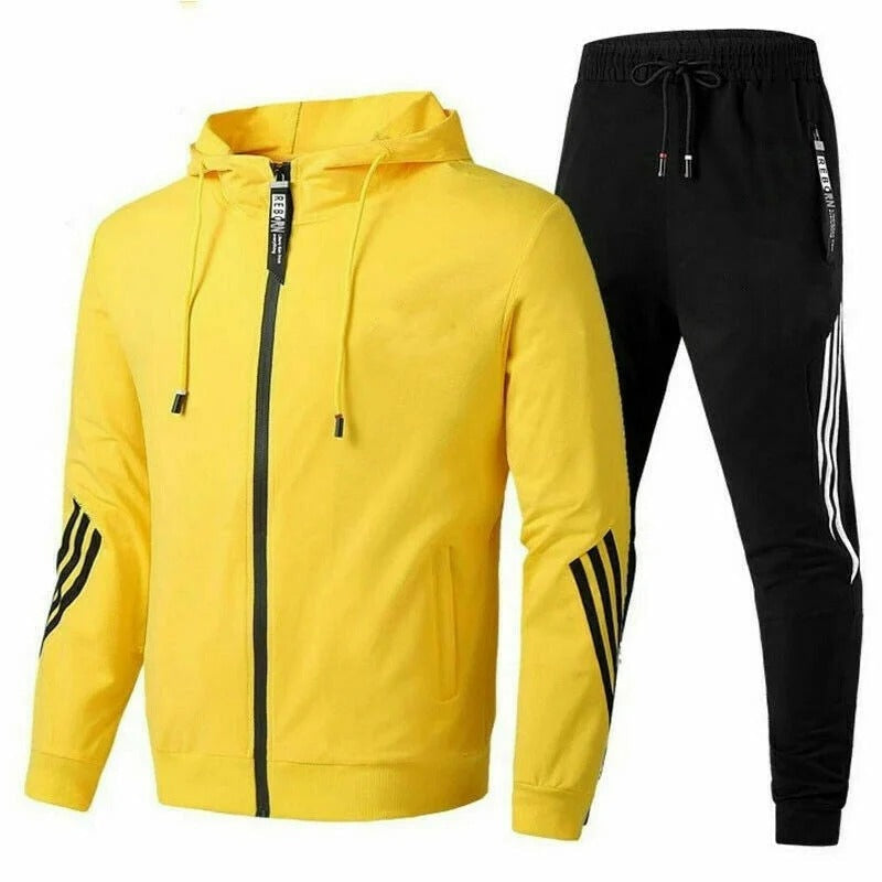 Men's Zip Up Two Piece Set