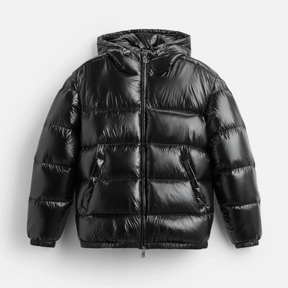 Men's Hooded Oversized Quilted Jacket