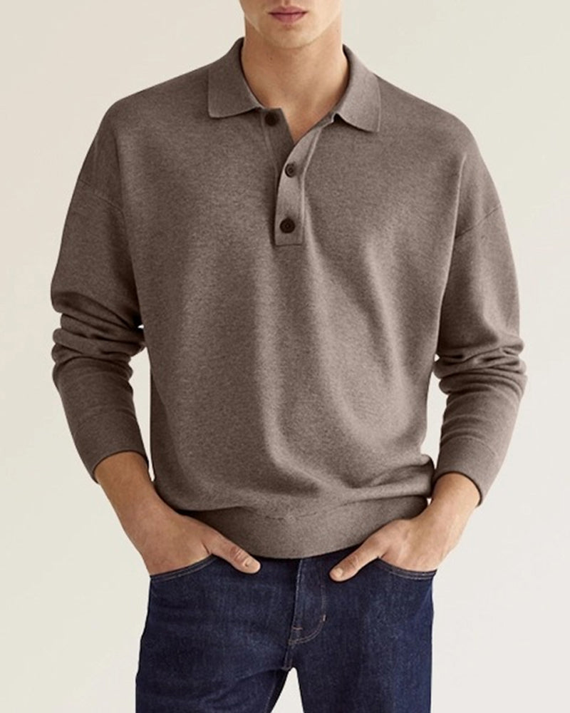 Men's Knitted Long Sleeve Jumper view 2