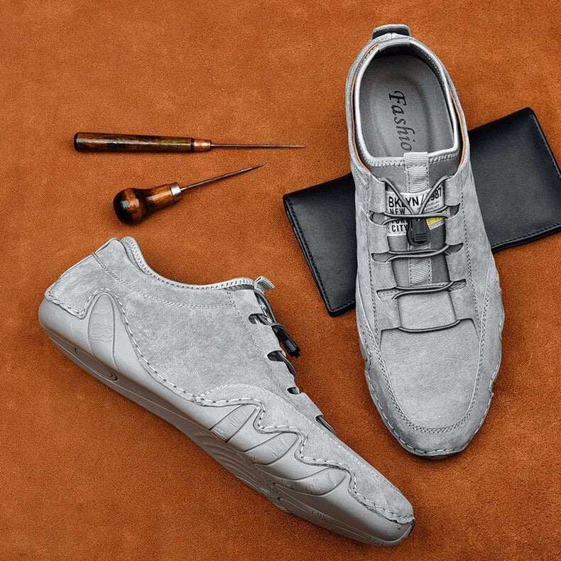 Men's Casual Lightweight Loafers in Light Gray