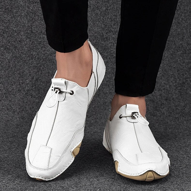 Men's Casual Lightweight Loafers in White