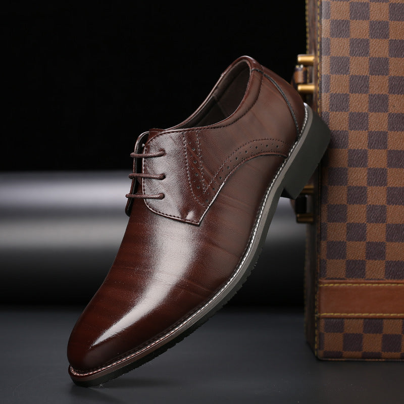 Men's Blue Walking Shoes in Brown
