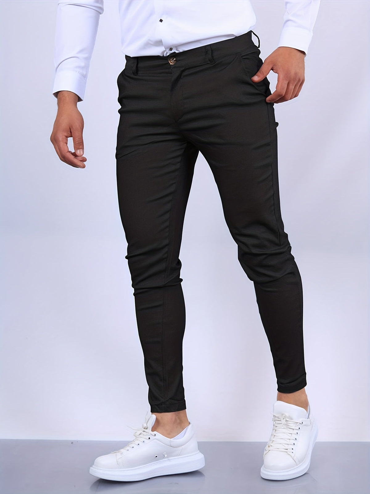 Men's Chinos in Dark Gray