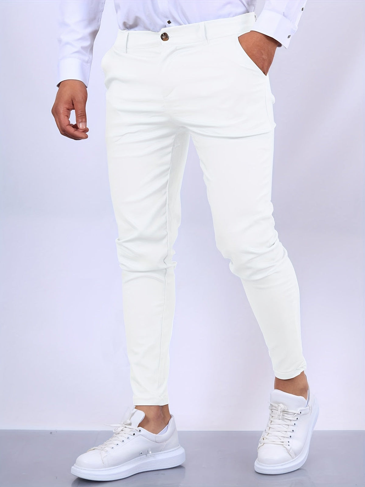 Men's Chinos in White