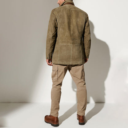 Men's Khaki Casual Blazer view 2