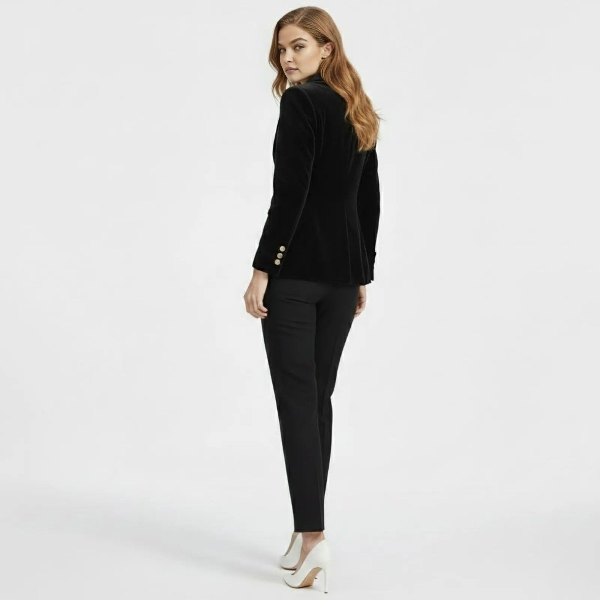 Women's Black Gold Tailored Blazer
