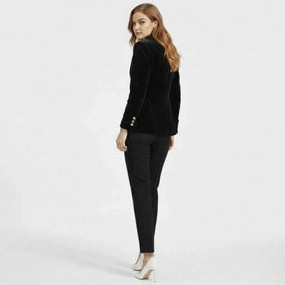 Women's Black Gold Tailored Blazer