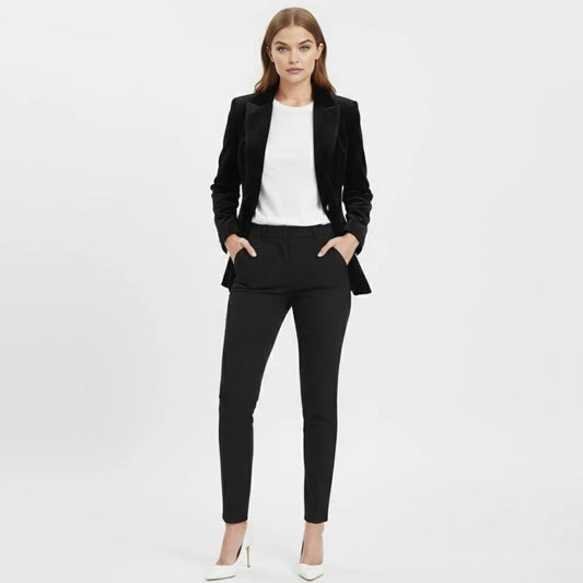 Women's Black Gold Tailored Blazer