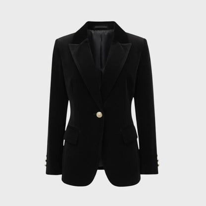 Women's Black Gold Tailored Blazer in Black Gold