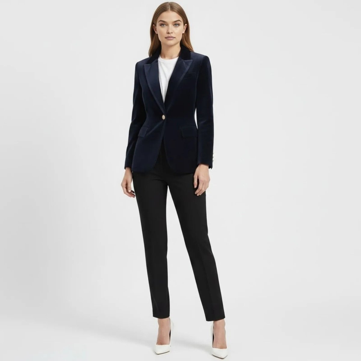 Women's Black Gold Tailored Blazer