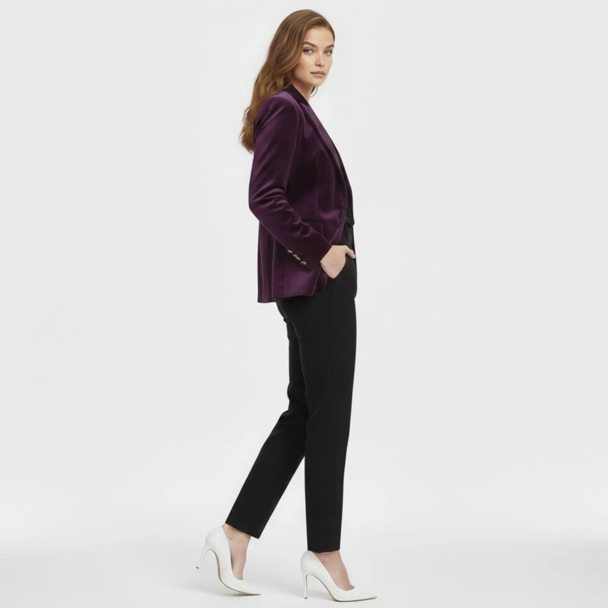 Women's Black Gold Tailored Blazer