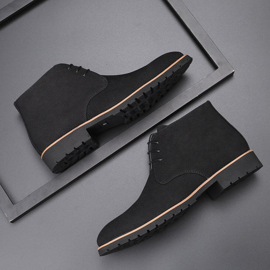 Men's Casual Ankle Boots in Black