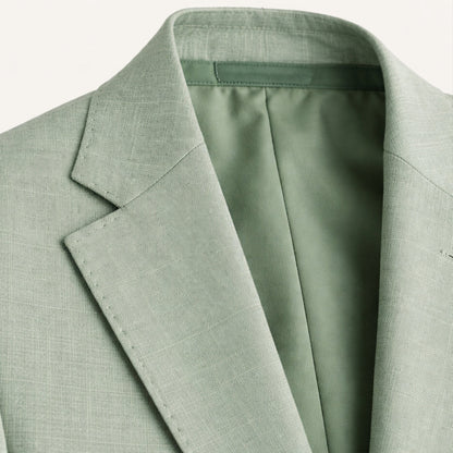Men's Matcha Green Three Piece Suit view 3