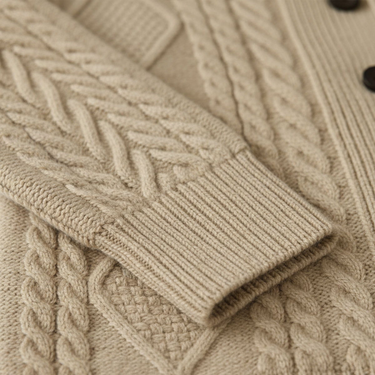 Men's Cable Knit Cardigan