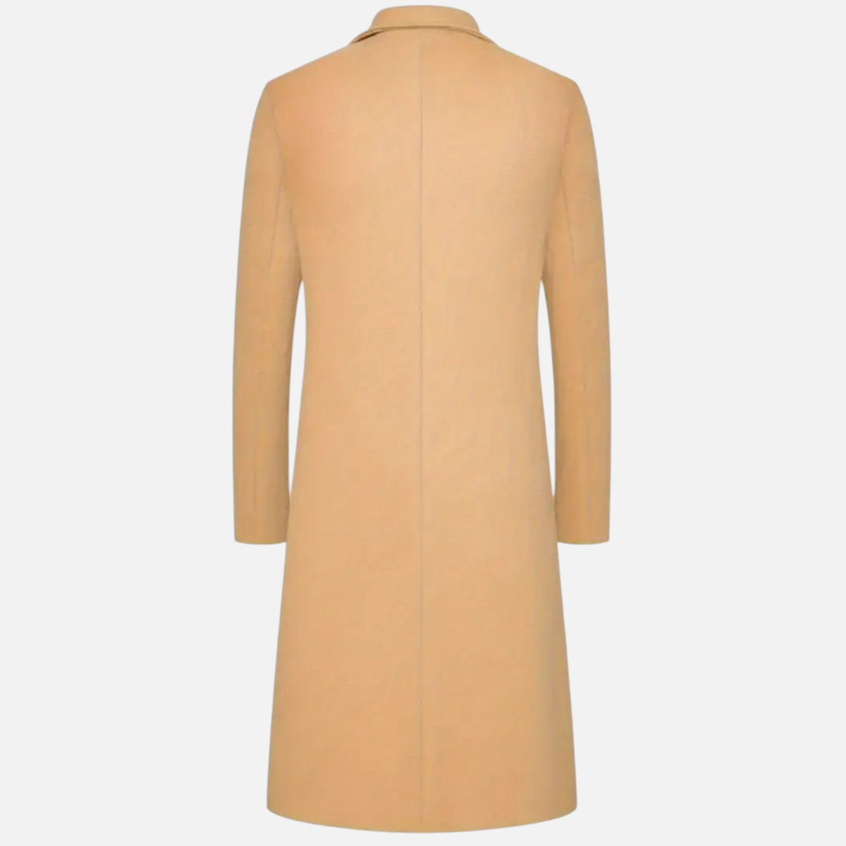 Men's Slim Fit Lapel Collar Single Breasted Button Front Winter Coat