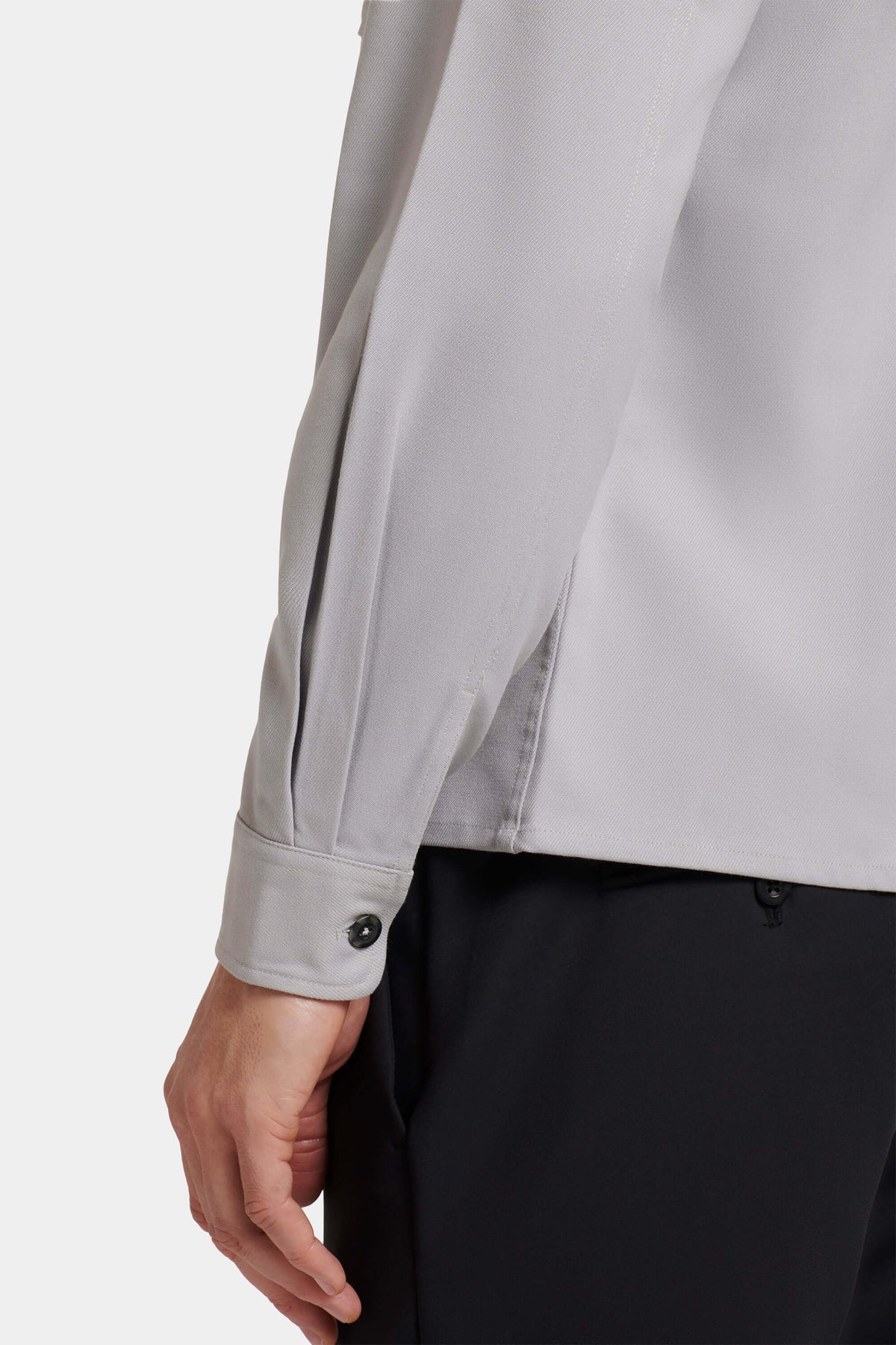 Men's Stretch Long Sleeve Patch Pocket Overshirt