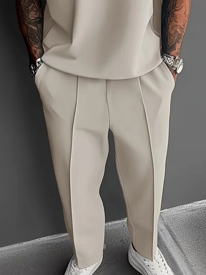 Men's Relaxed Fit Short Sleeve Casual Two Piece Set