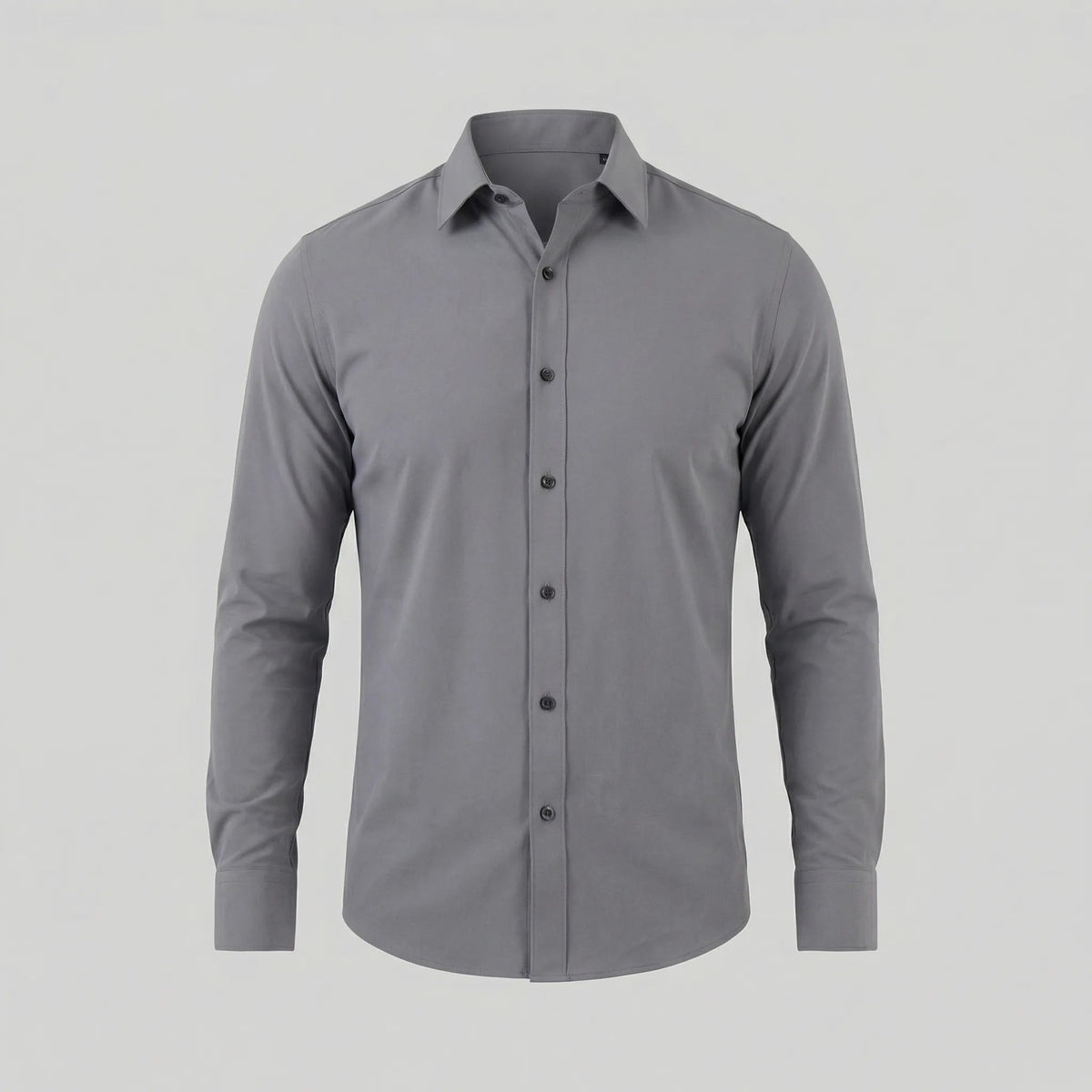 Men's Slim Fit Mandarin Collar Long Sleeve Button Front Shirt