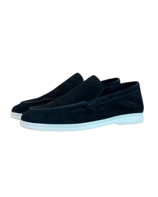 Men's Contrast Sole Slip On Casual Loafers