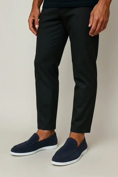 Men's Contrast Sole Slip On Casual Loafers